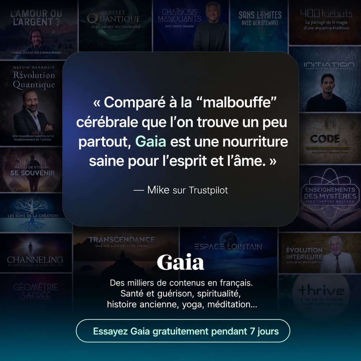 Nous Sommes Gaia ad creative, July 2026