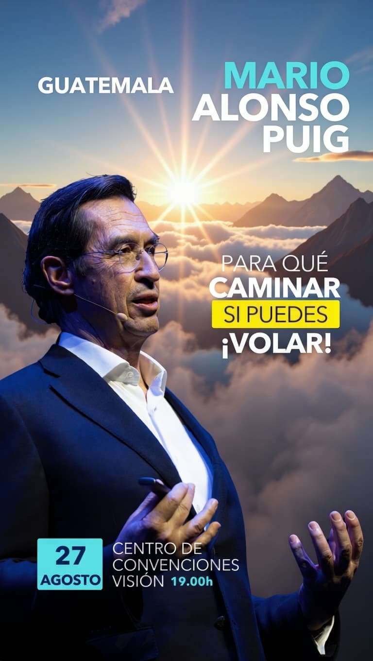Mario Alonso Puig ad creative, July 2026