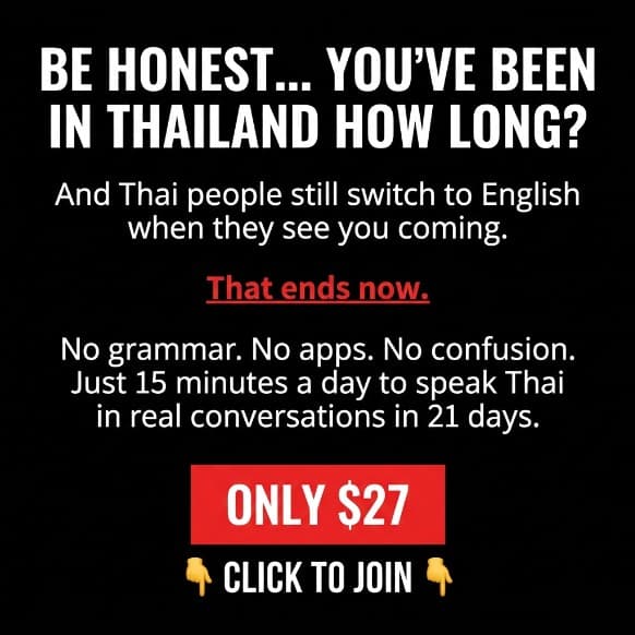 Fluent Thai With Stamp ad creative, July 2026
