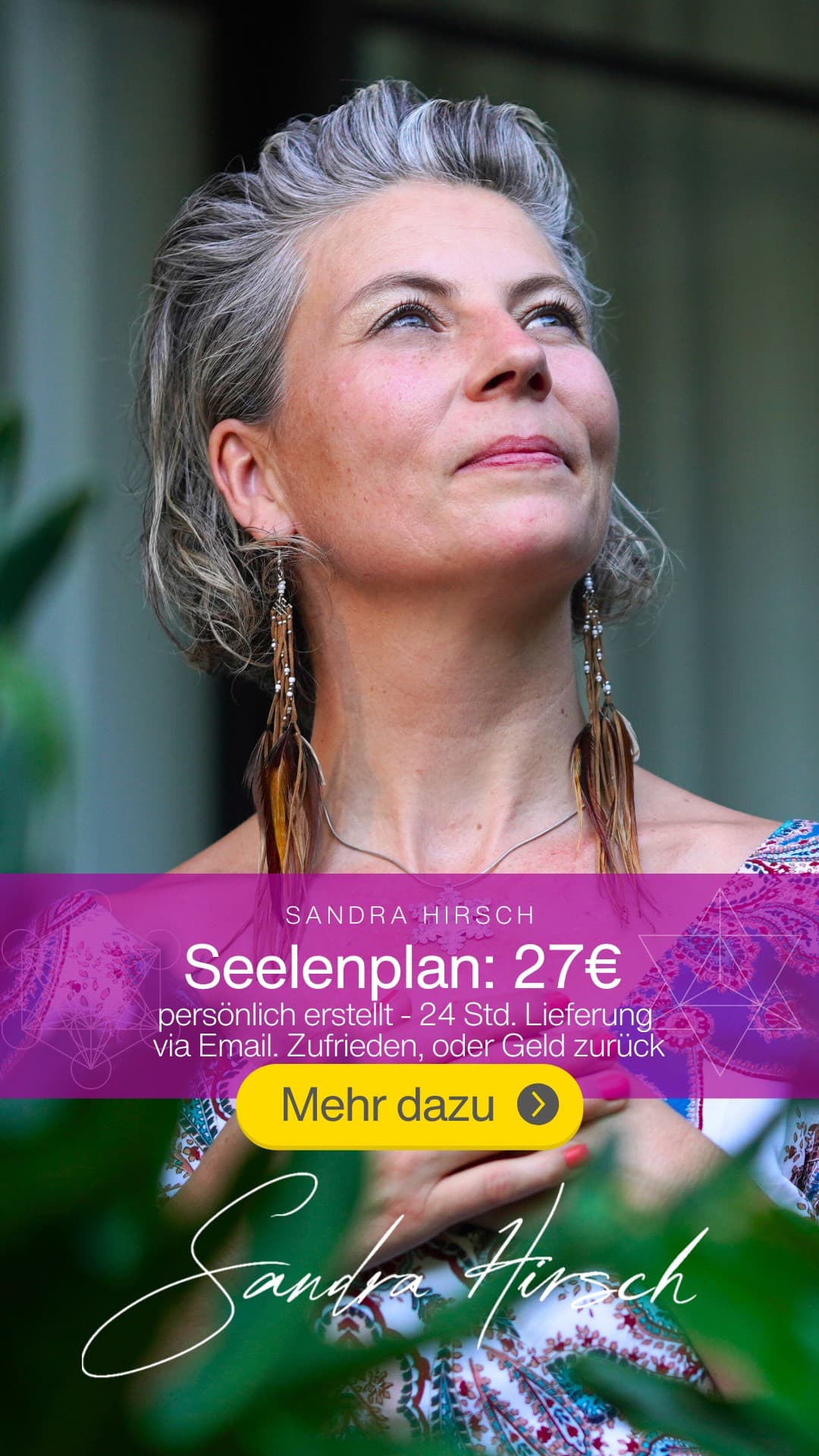 Sandra Hirsch ad creative, July 2026