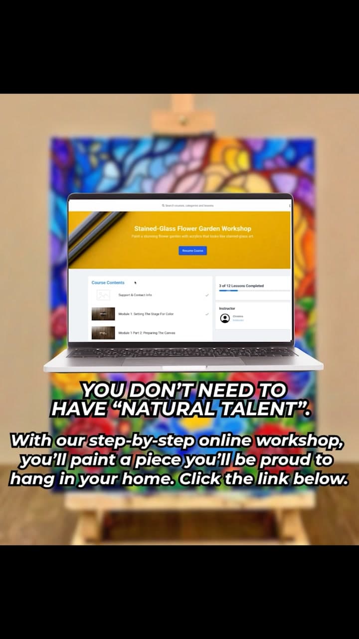Acrylic Art University ad creative, July 2026