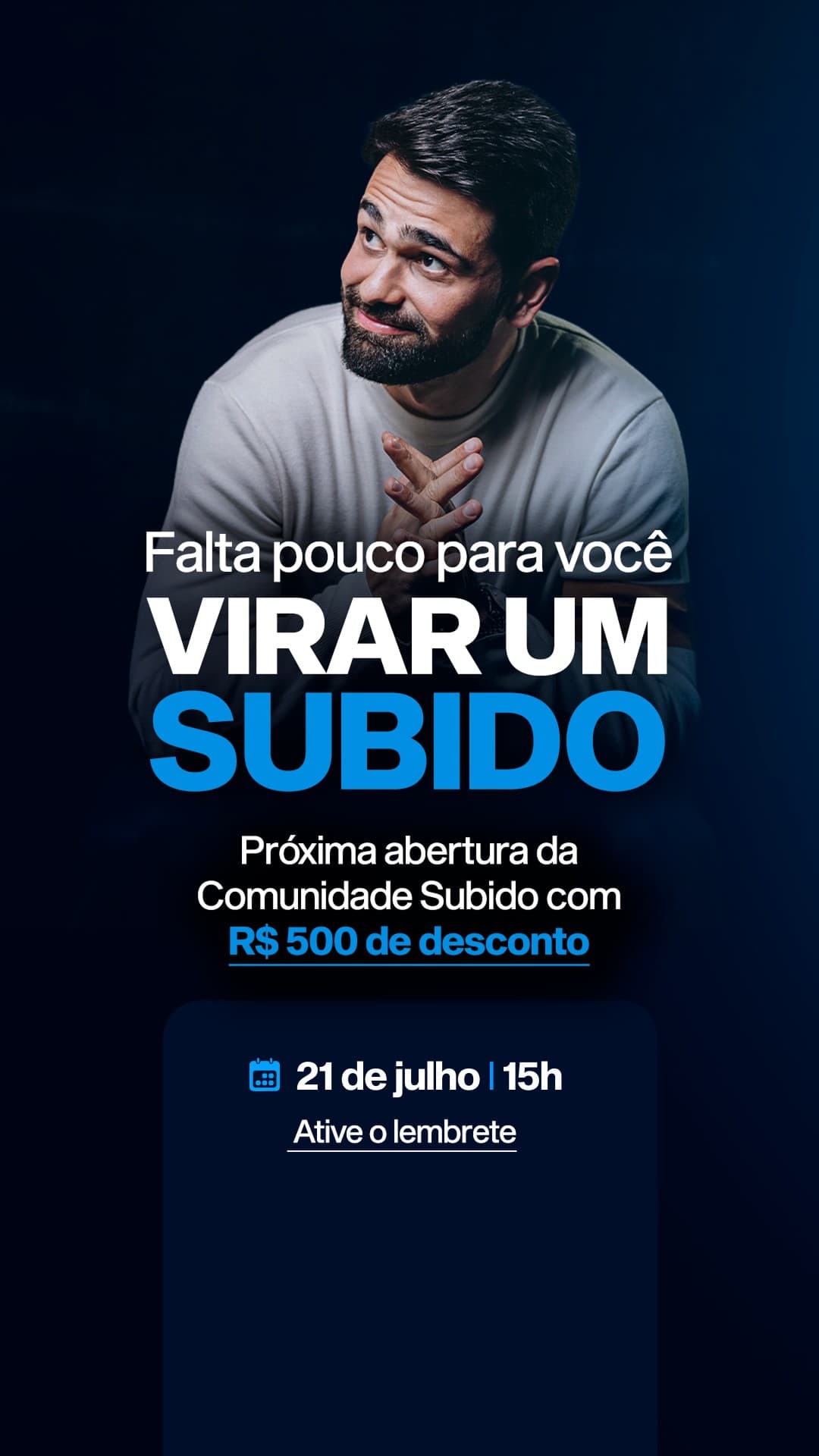 Subido - Pedro Sobral ad creative, July 2026