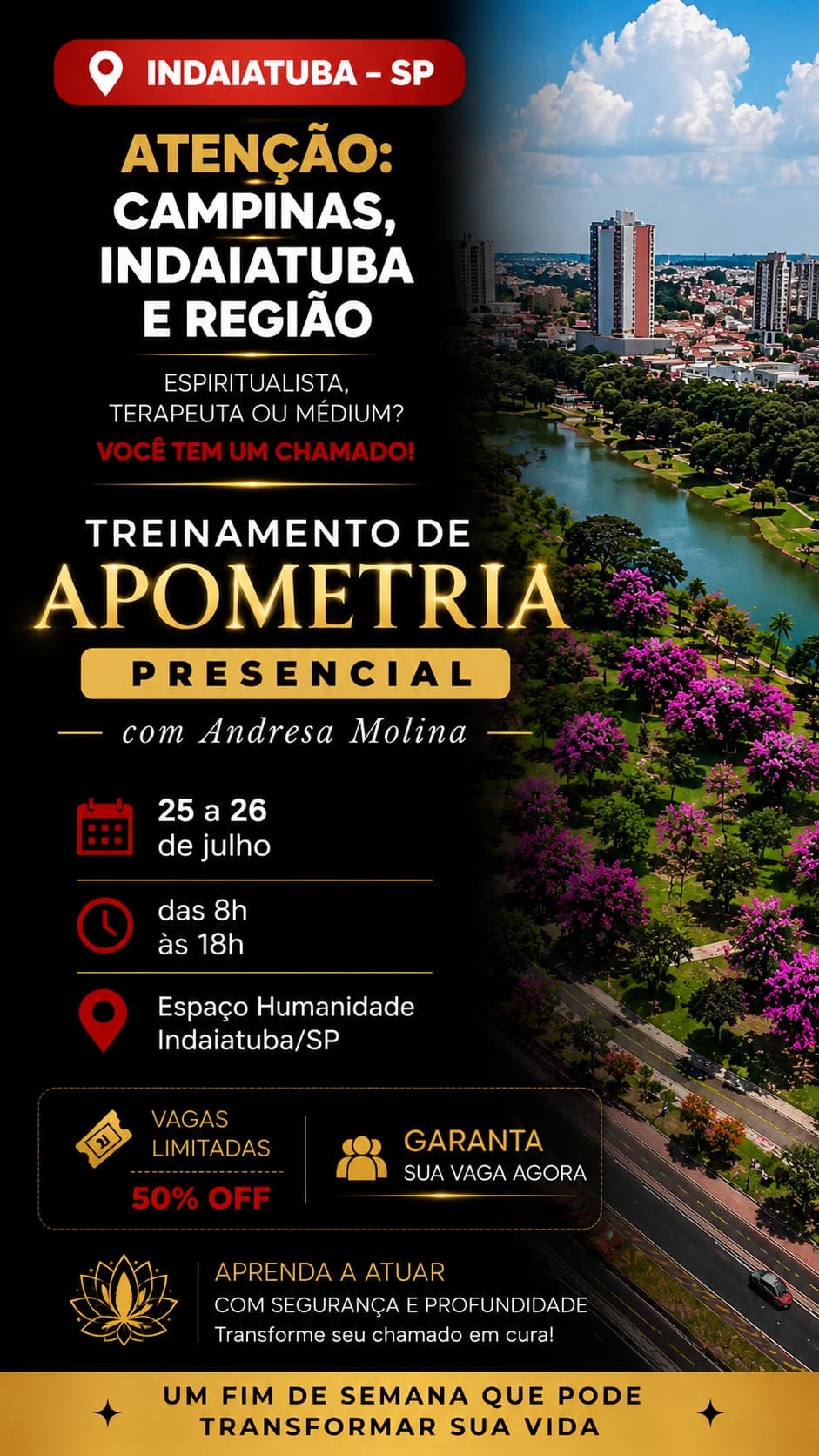 Espaço Humanidade ad creative, July 2026