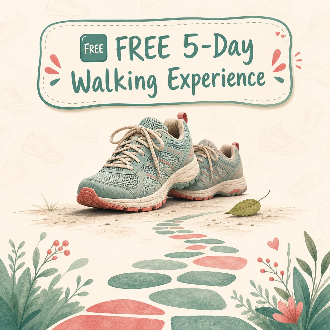 100 Walks ad creative, July 2026