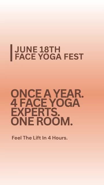 Face Yoga Method ad creative, June 2026