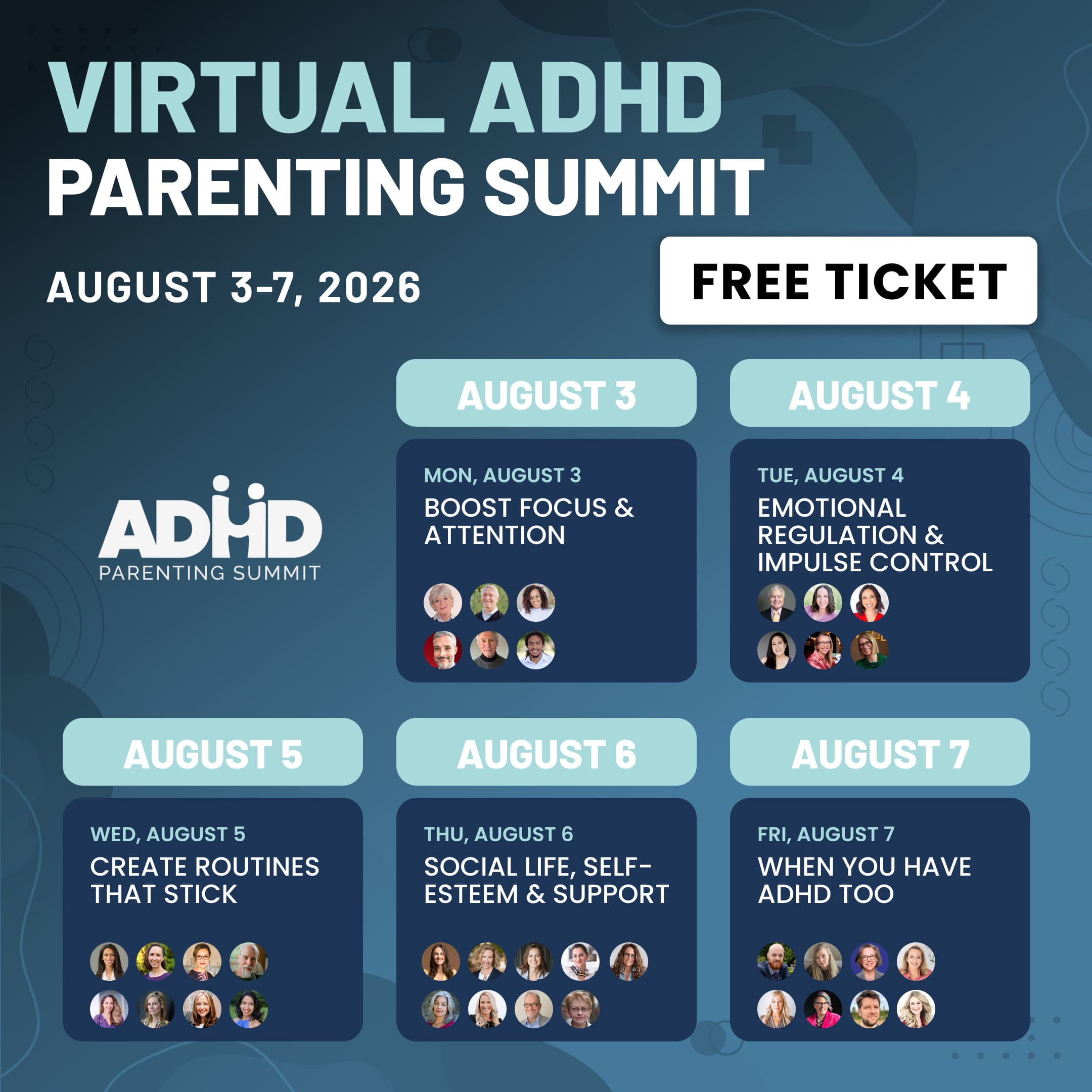 ADHD Parenting ad creative, July 2026