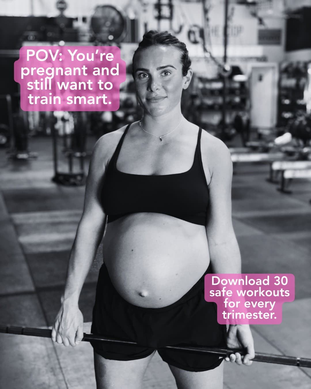 Brianna Battles- Pregnancy & Postpartum Athleticism ad creative, July 2026