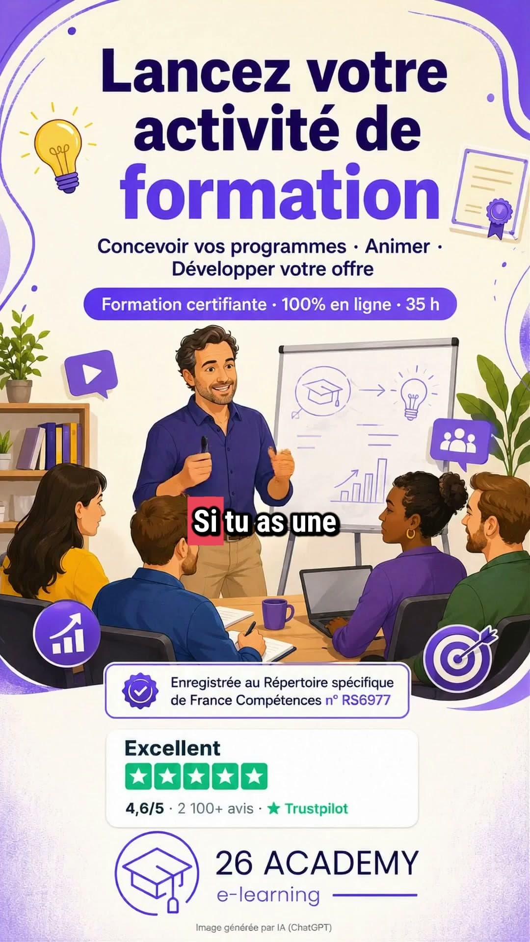 26 Academy Formation ad creative, July 2026