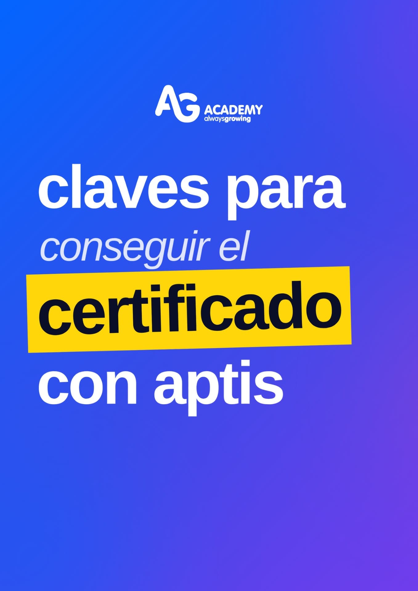 AG Academy APTIS ad creative, July 2026