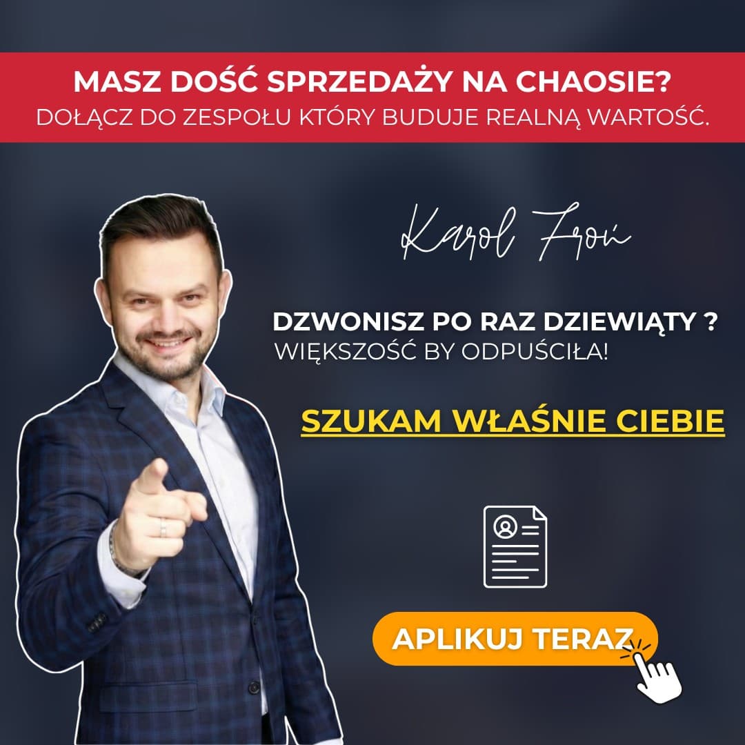 Facebook ad by Karol Froń - Zaczniesz Sprzedawać Więcej