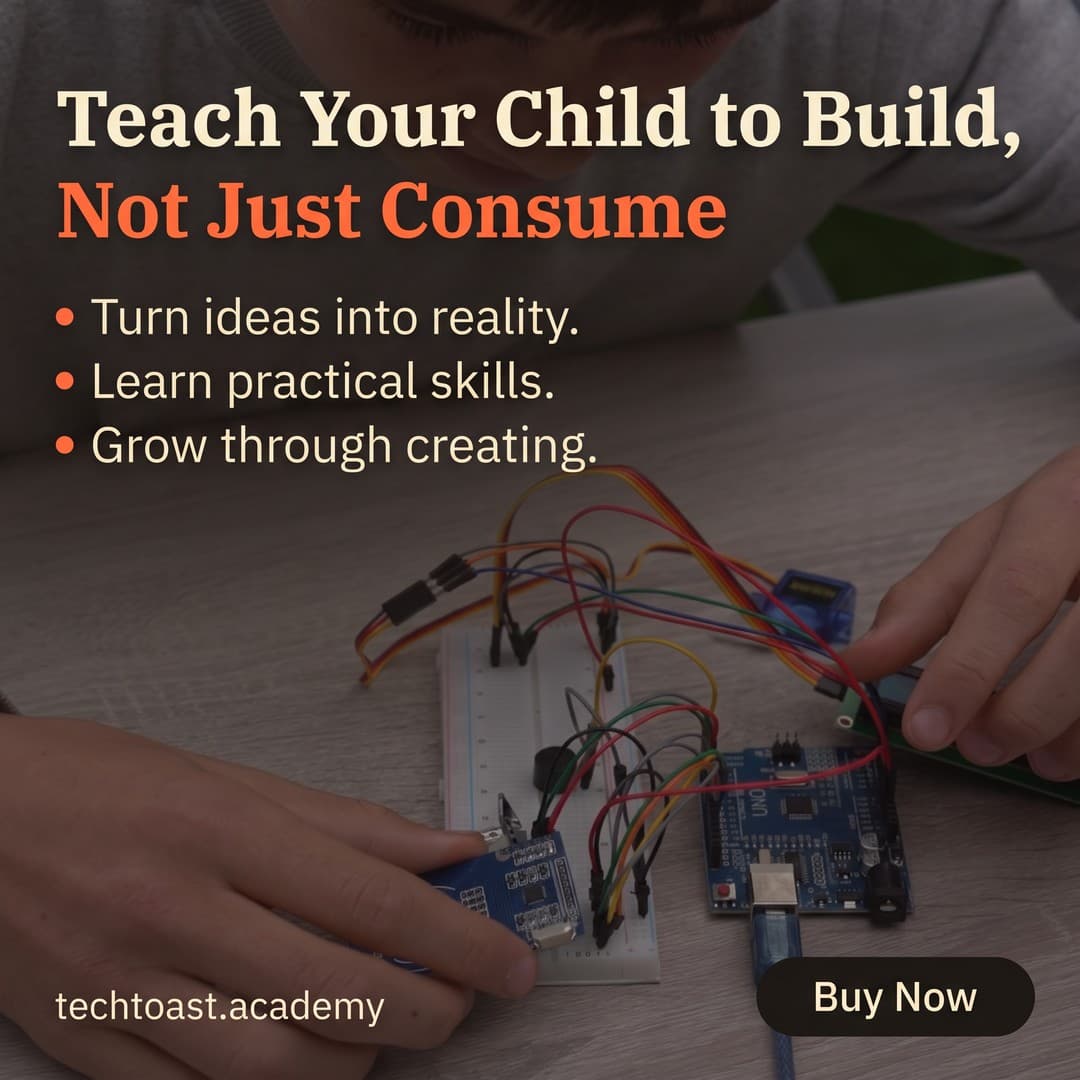 TechToast Academy ad creative, July 2026