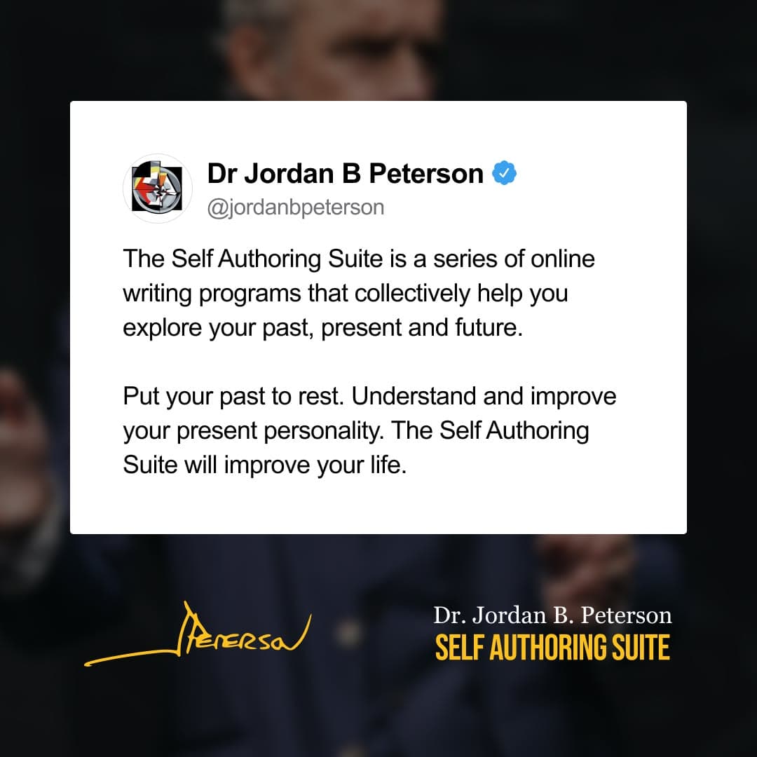 Dr Jordan B Peterson ad creative, July 2026