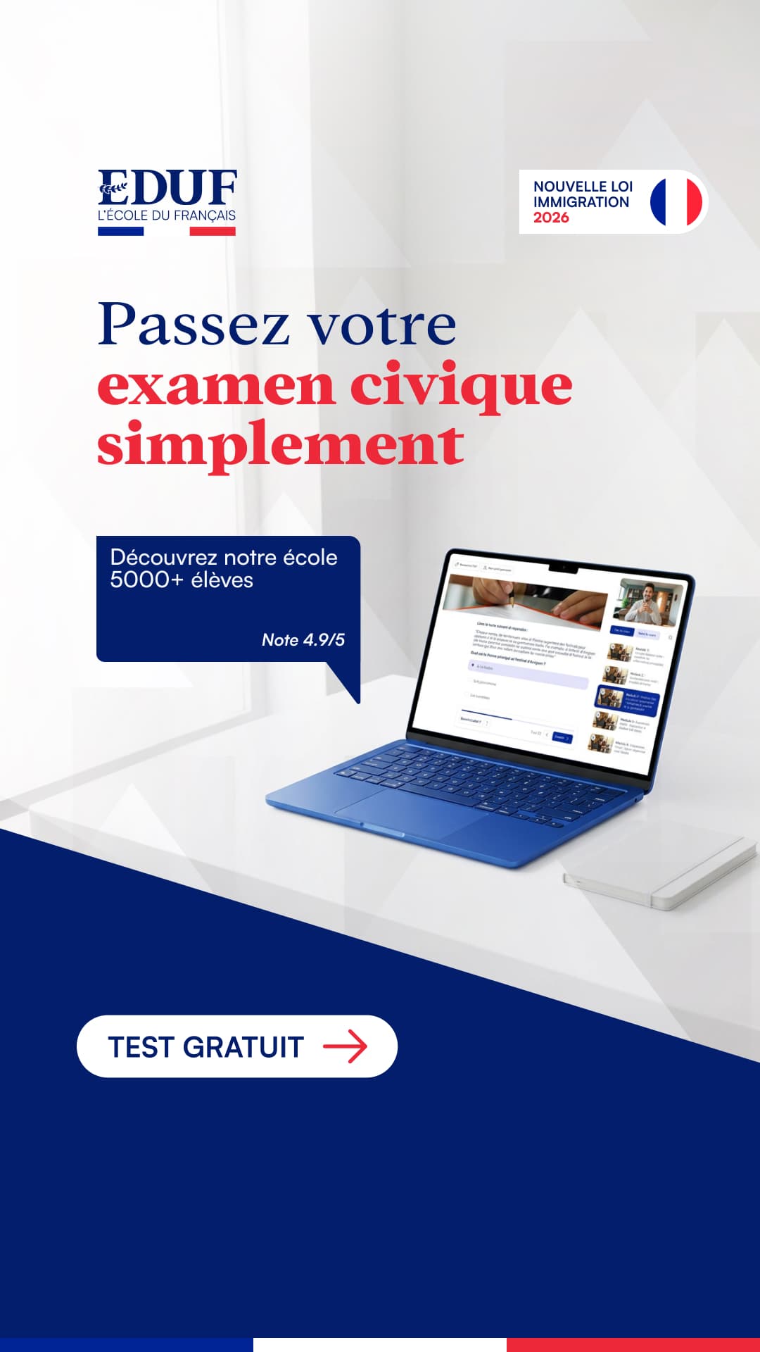 EDUF ad creative, June 2026