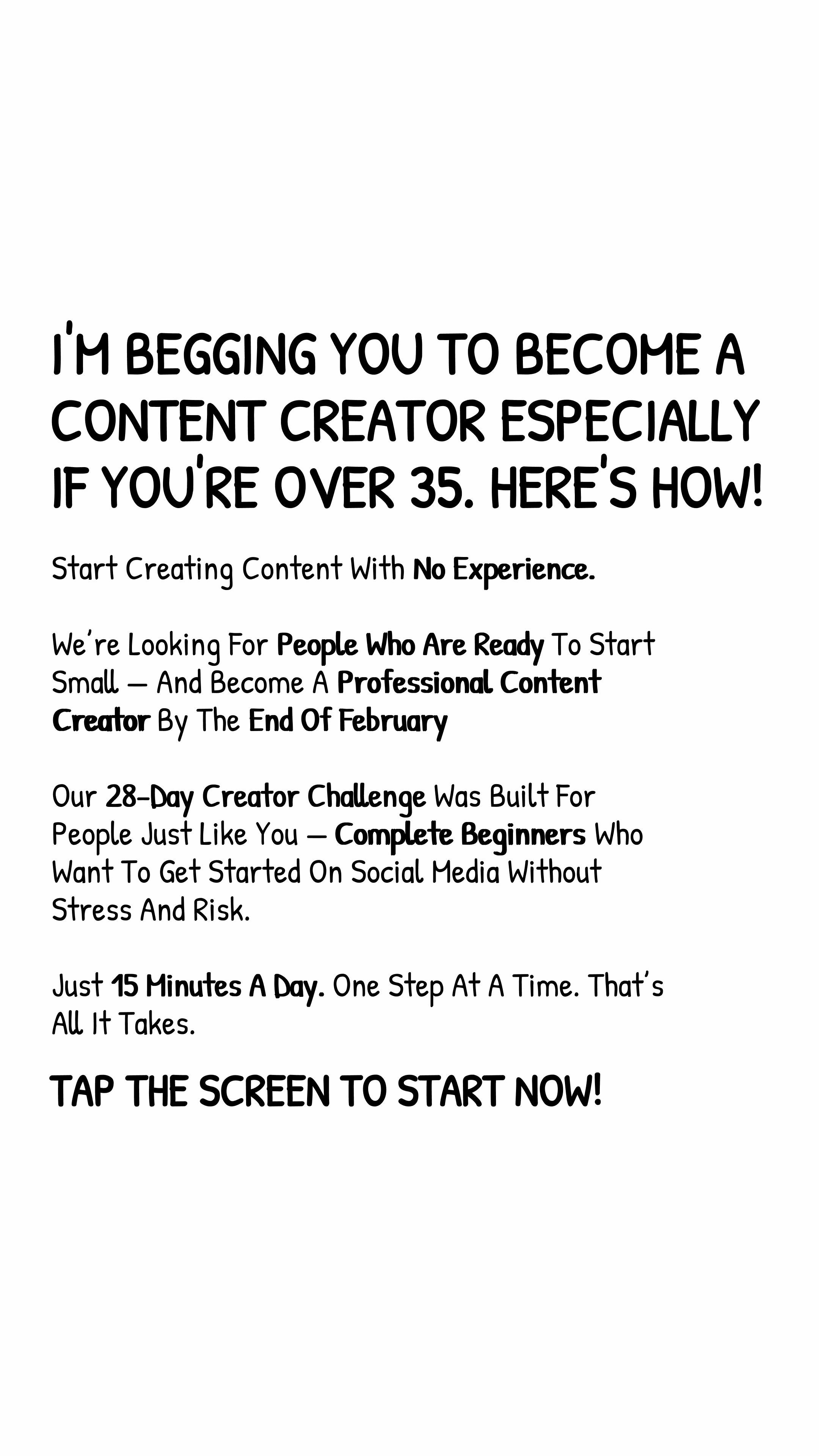 Creator Academy ad creative, February 2026