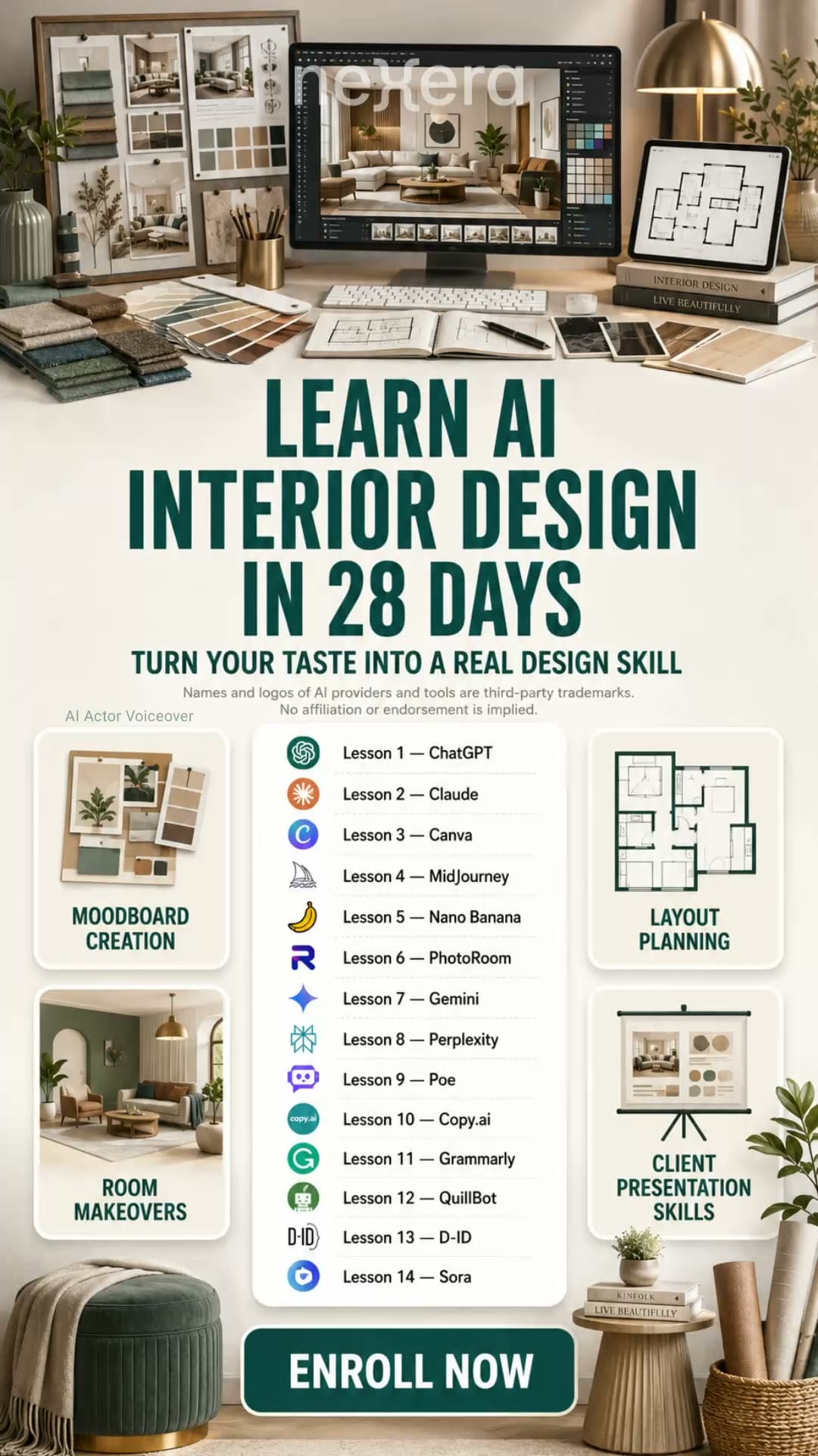 28-Day AI Challenge ad creative, July 2026