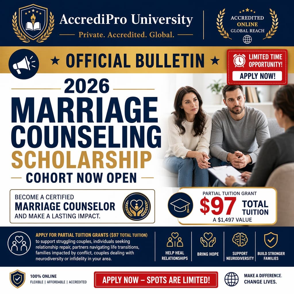 AccrediPro ad creative, July 2026