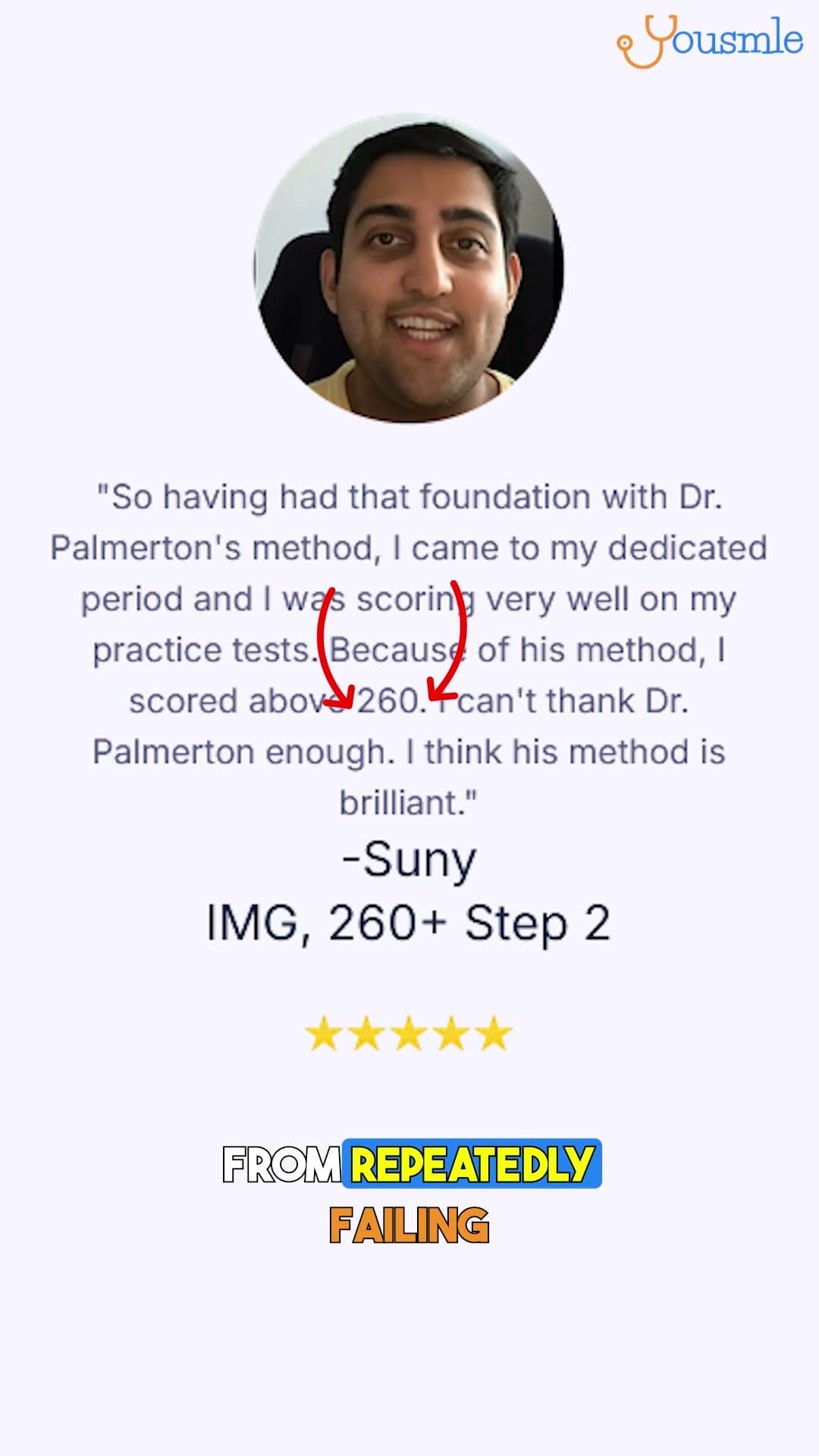 Facebook ad by Yousmle.com - How I Scored 270 on the USMLE Step 1