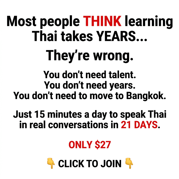 Fluent Thai With Stamp ad creative, July 2026
