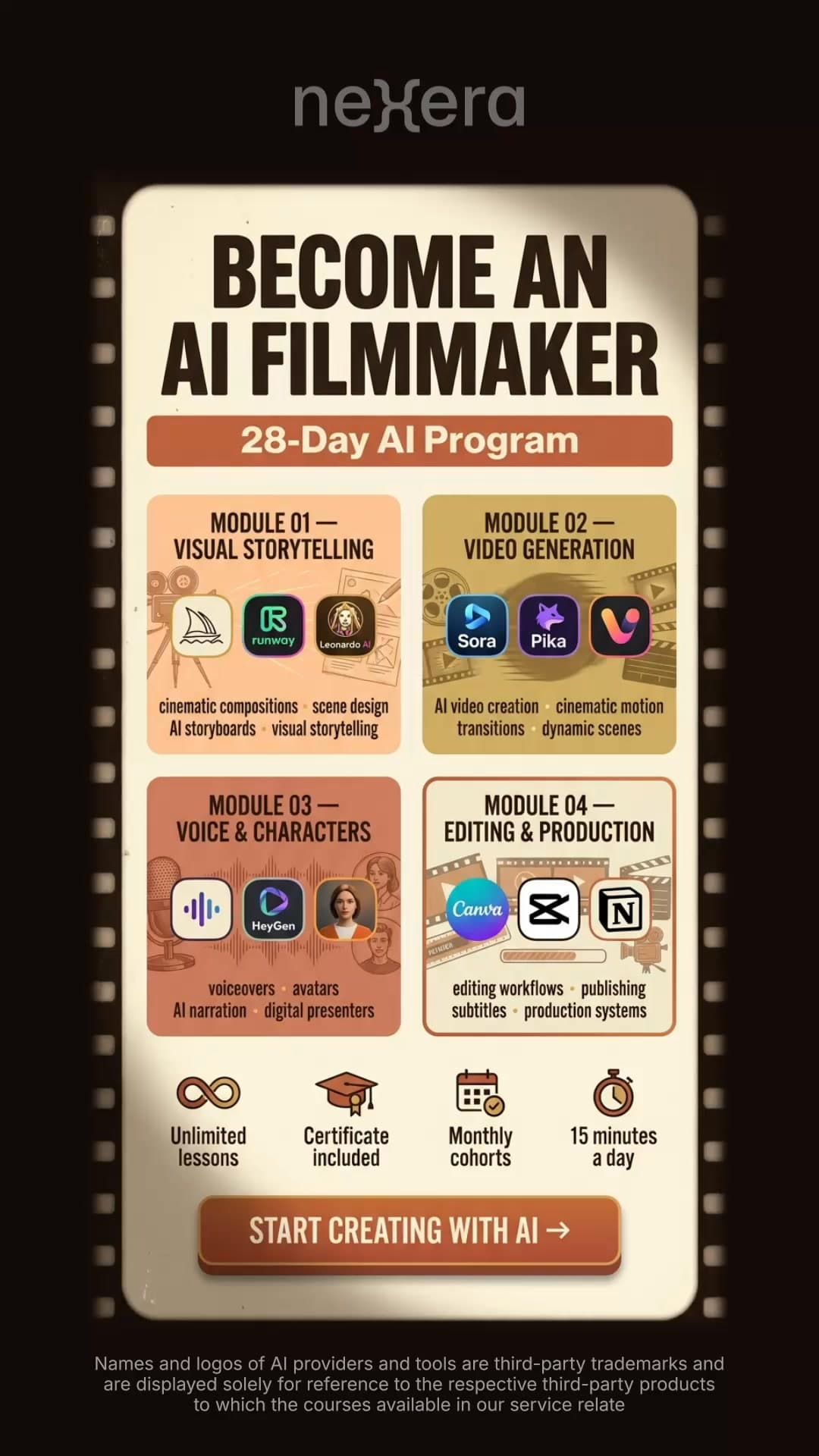 Facebook ad by 28-Day AI Challenge