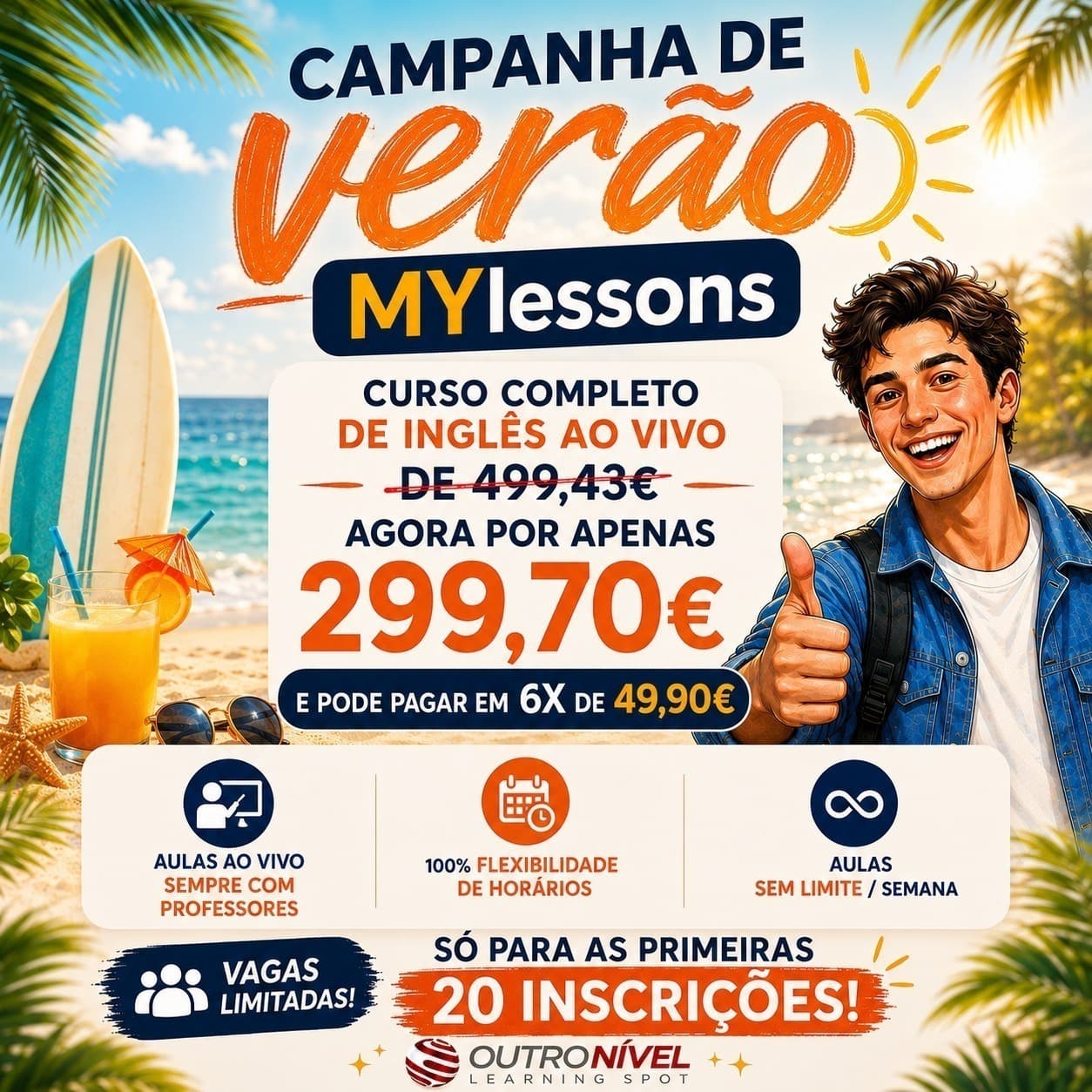 MYlessons - cursos de inglês ad creative, July 2026