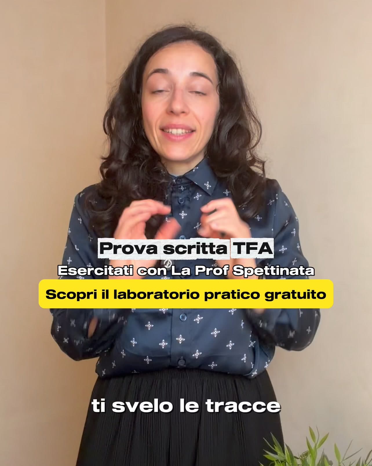 Facebook ad by La Prof. Spettinata