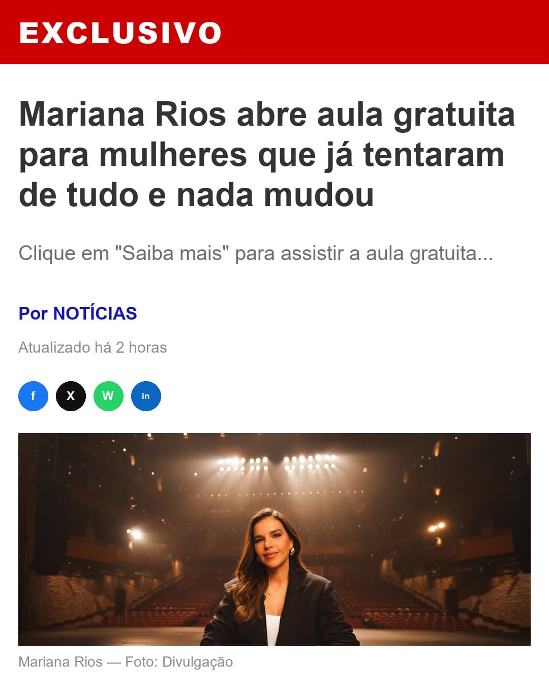 Basta Sentir ad creative, July 2026