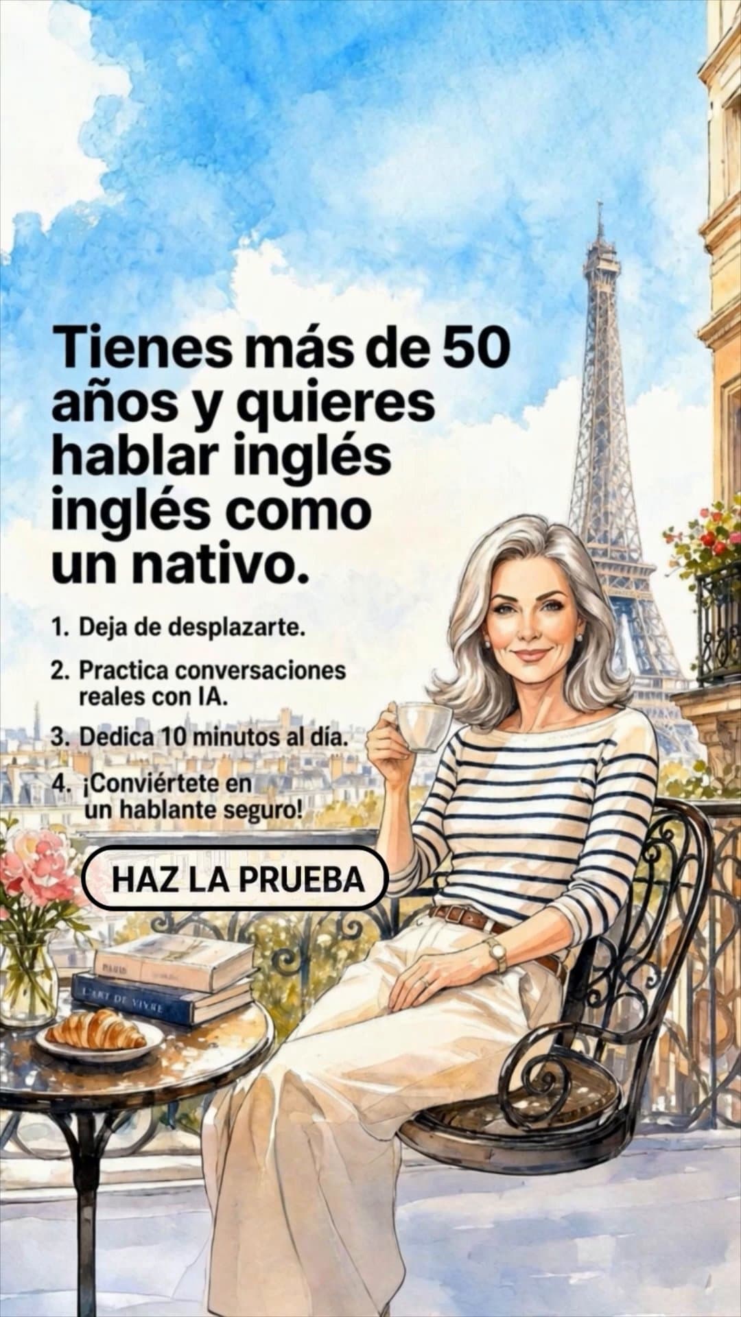 English Tutor ad creative, July 2026