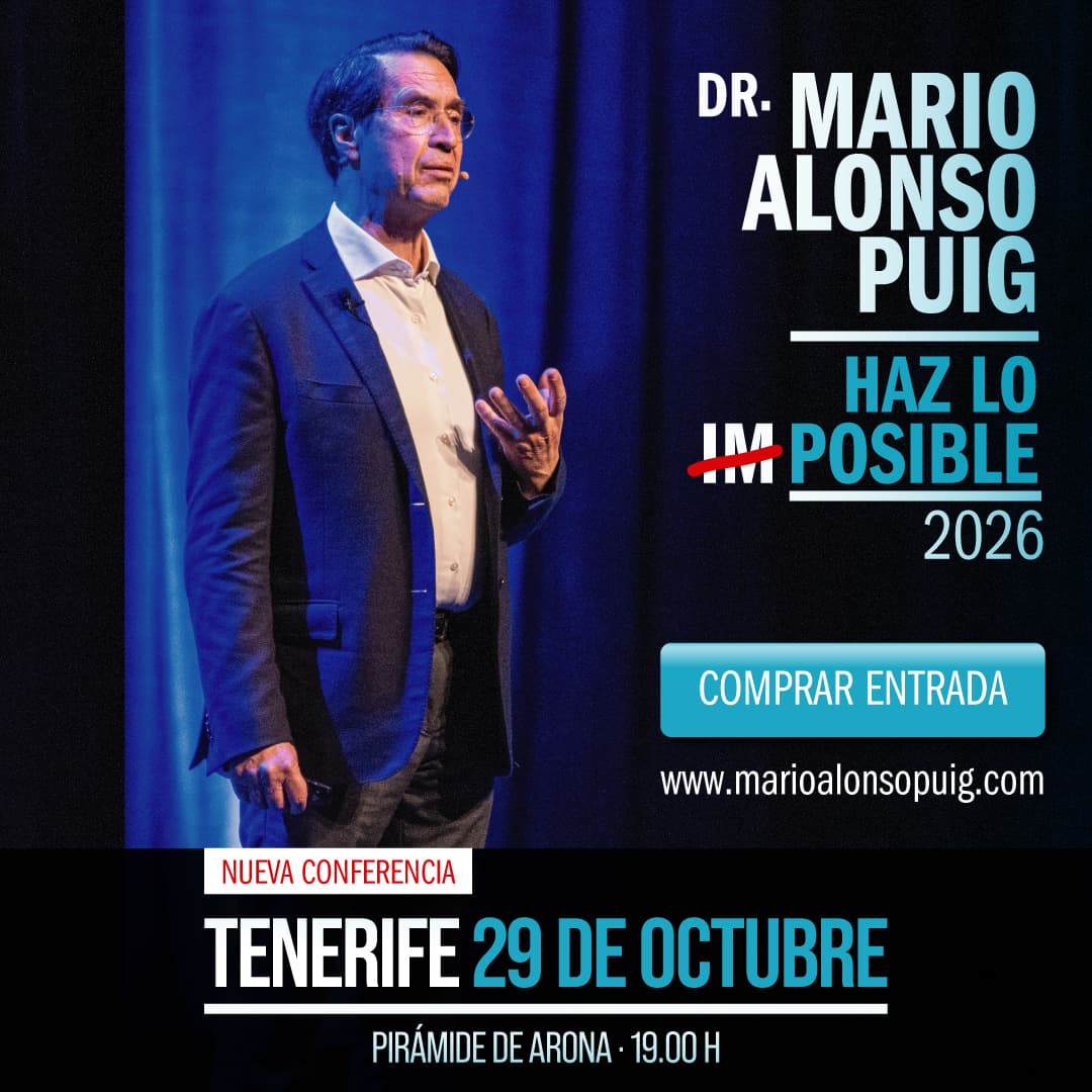 Mario Alonso Puig ad creative, July 2026