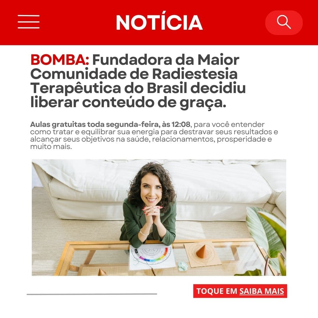 Facebook ad by Radiestesia Terapêutica
