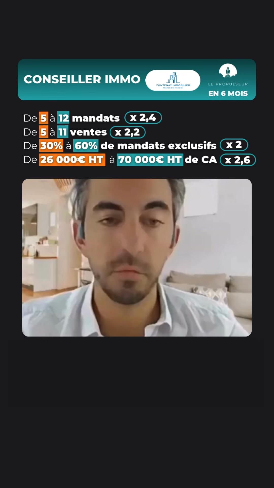 Disrupteur Immobilier ad creative, July 2026