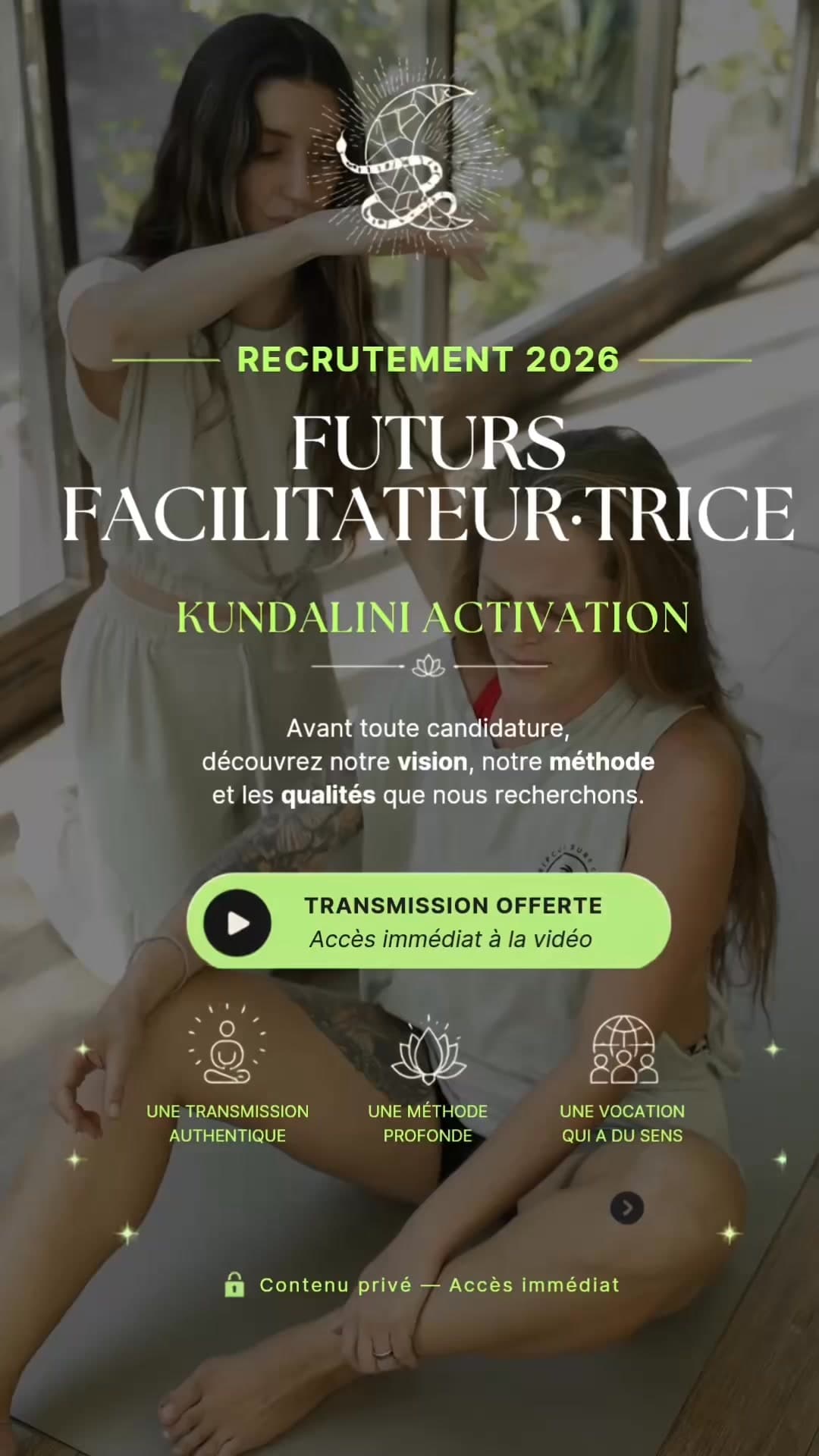 Kundalini Activation par Julie Benoit ad creative, July 2026