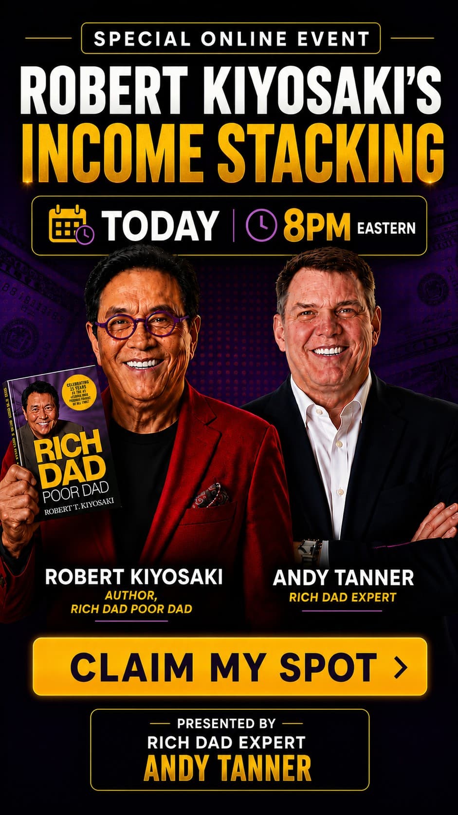 Robert Kiyosaki ad creative, July 2026