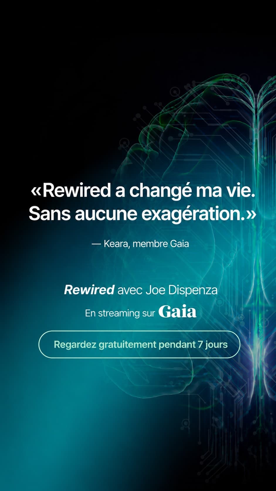 Nous Sommes Gaia ad creative, July 2026