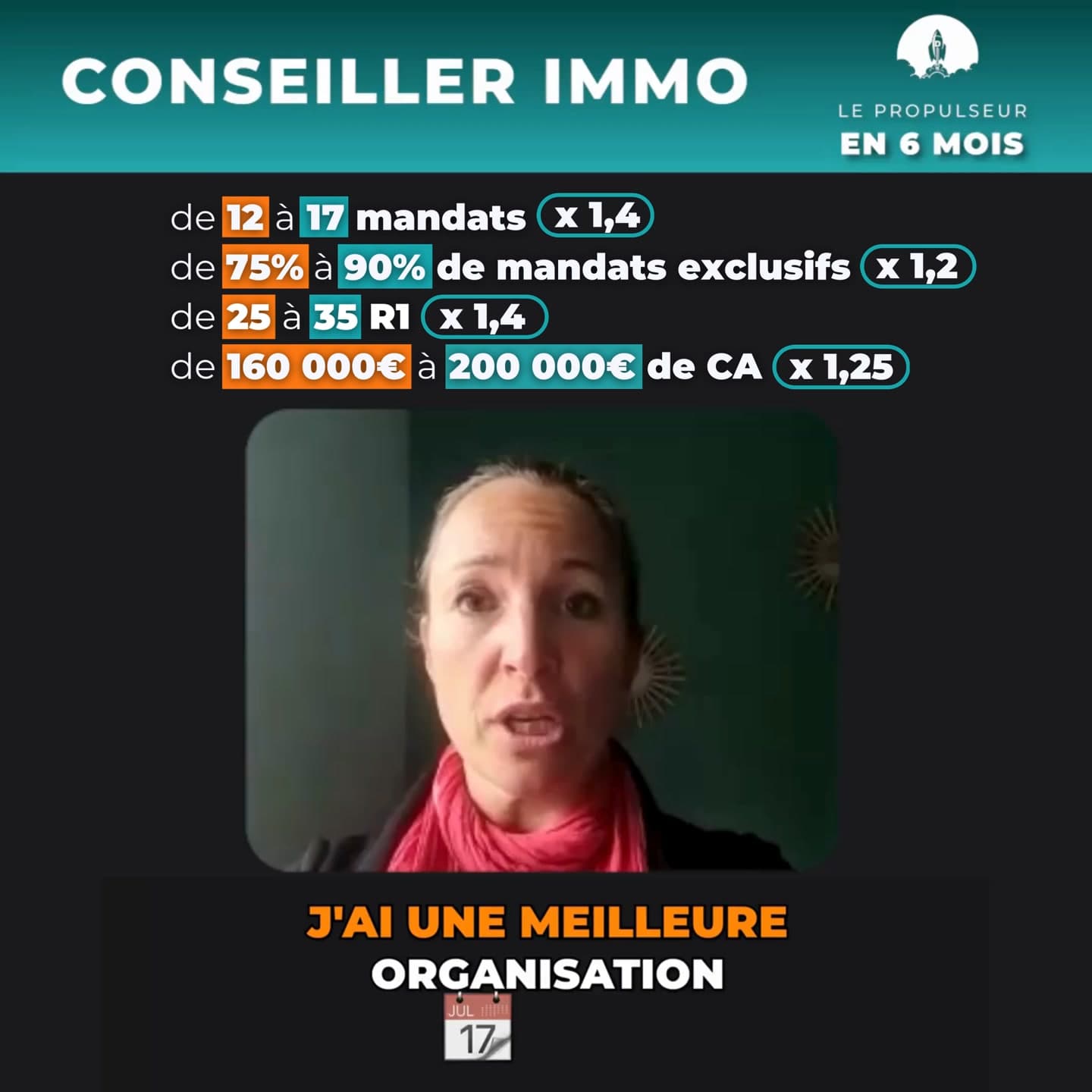 Disrupteur Immobilier ad creative, July 2026