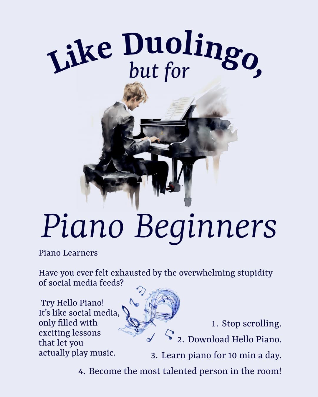 Facebook ad by Piano in 10 Minutes a Day