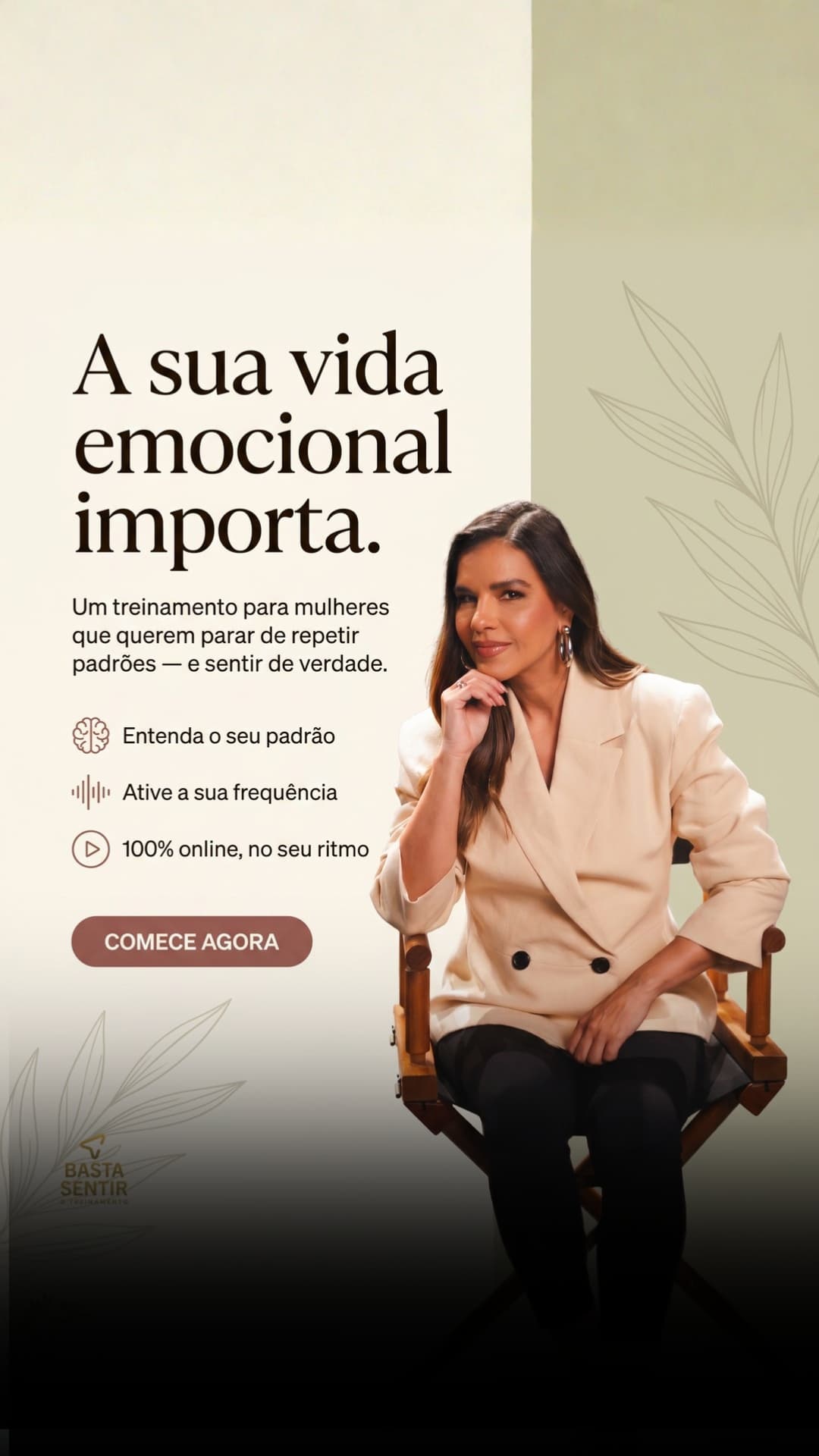 Basta Sentir ad creative, July 2026