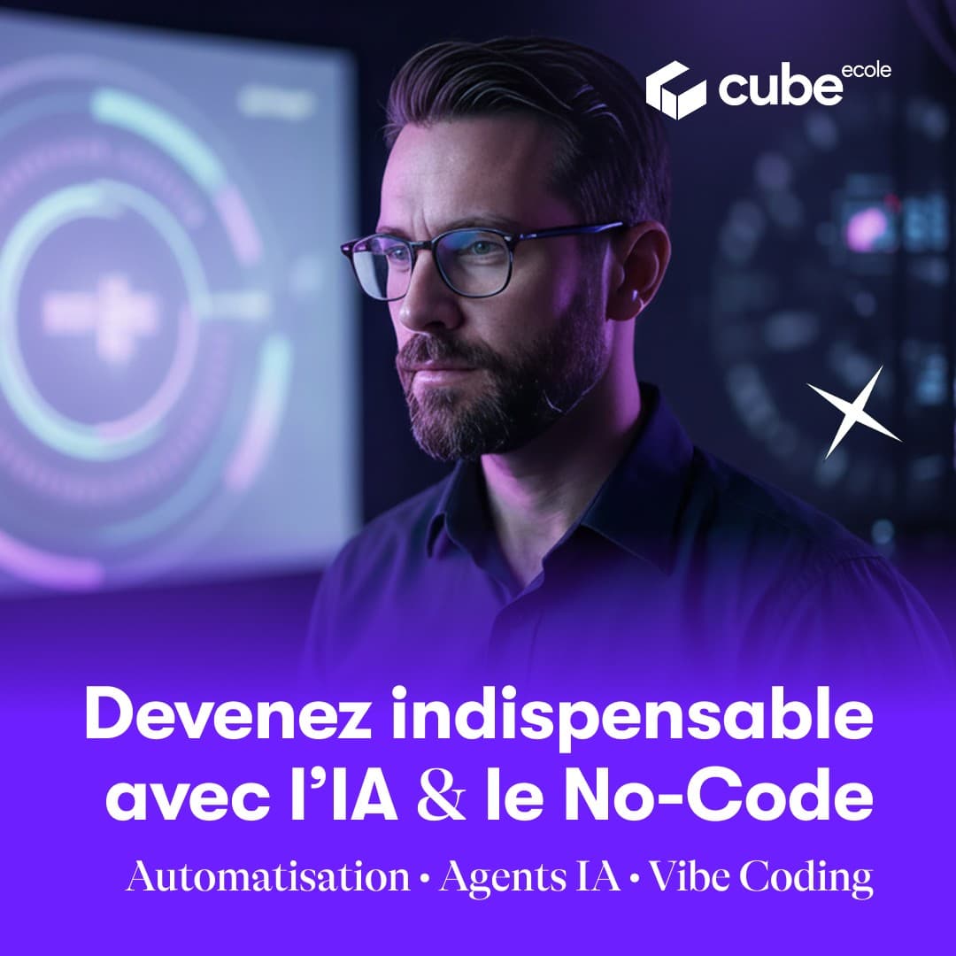 École Cube ad creative, July 2026