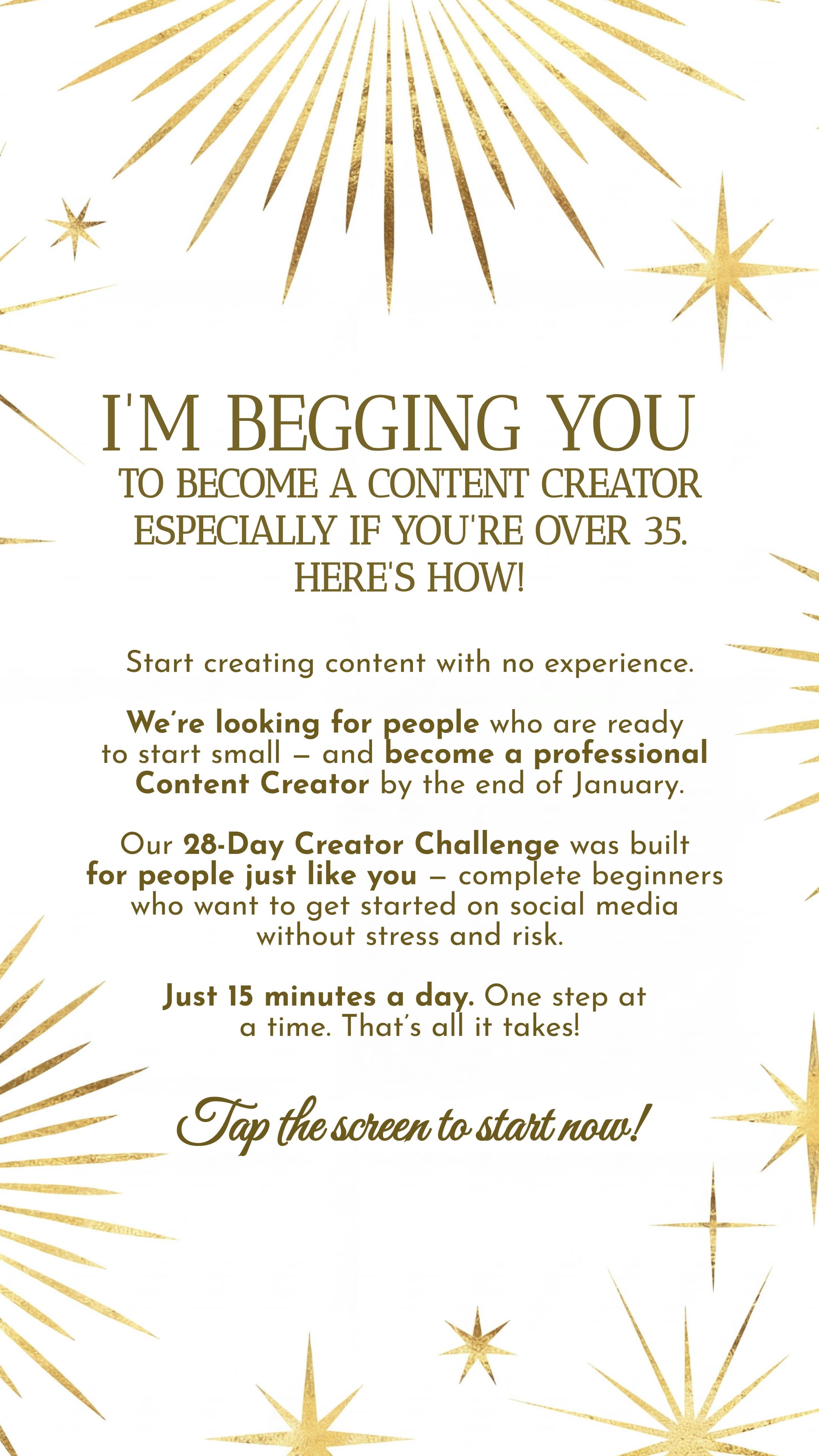 Creator Academy ad creative, February 2026