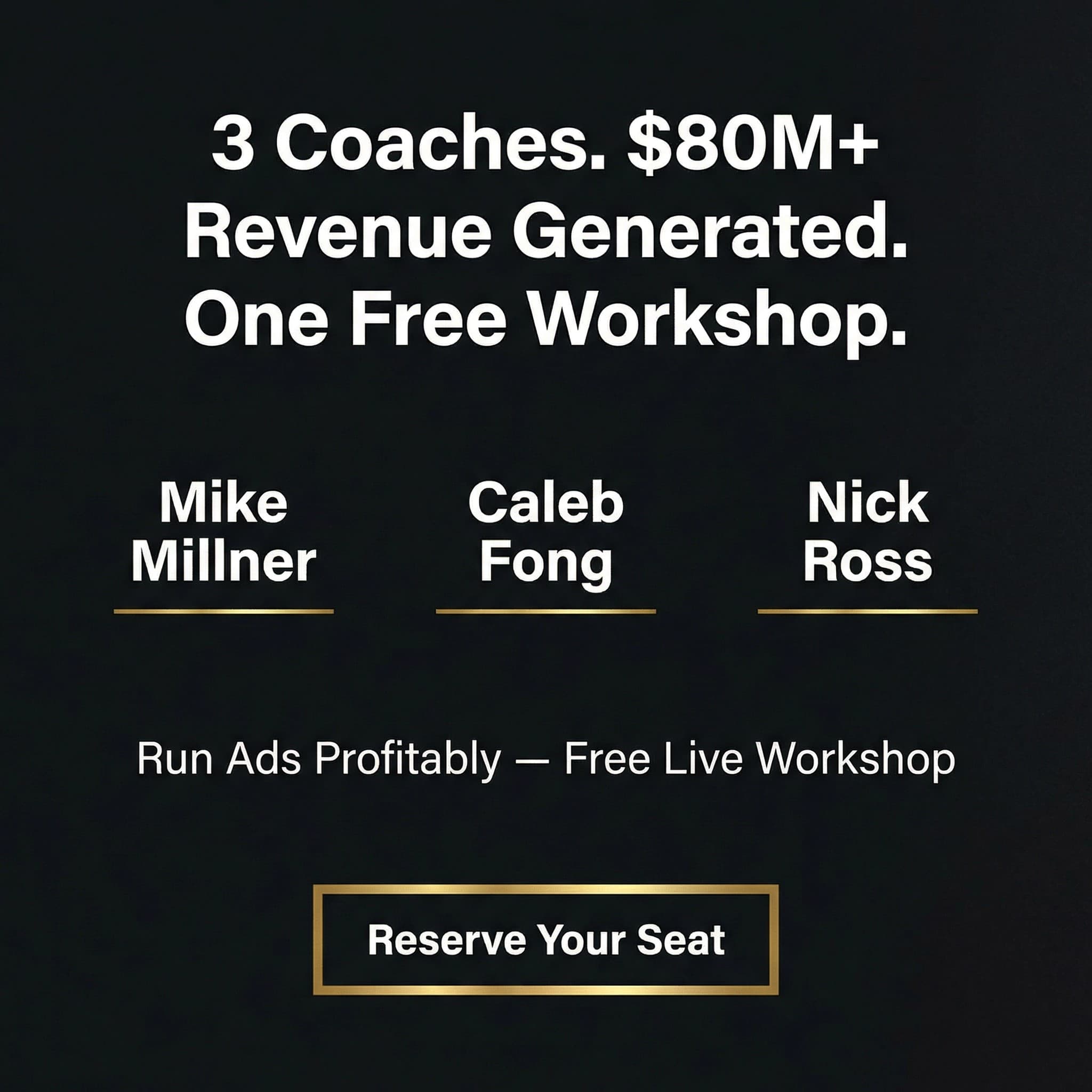 Ad by Coach Mike Millner