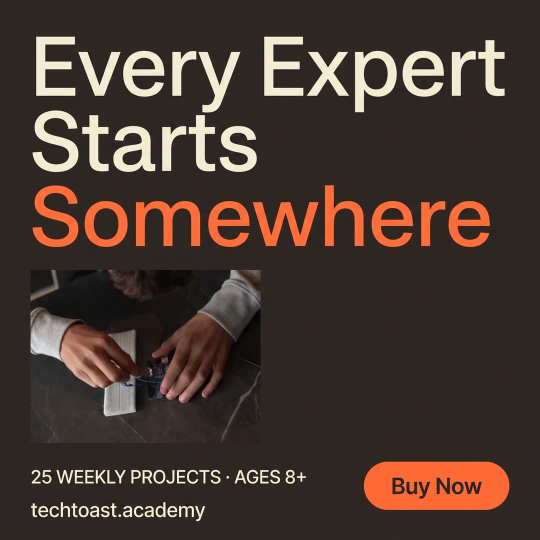 TechToast Academy ad creative, July 2026