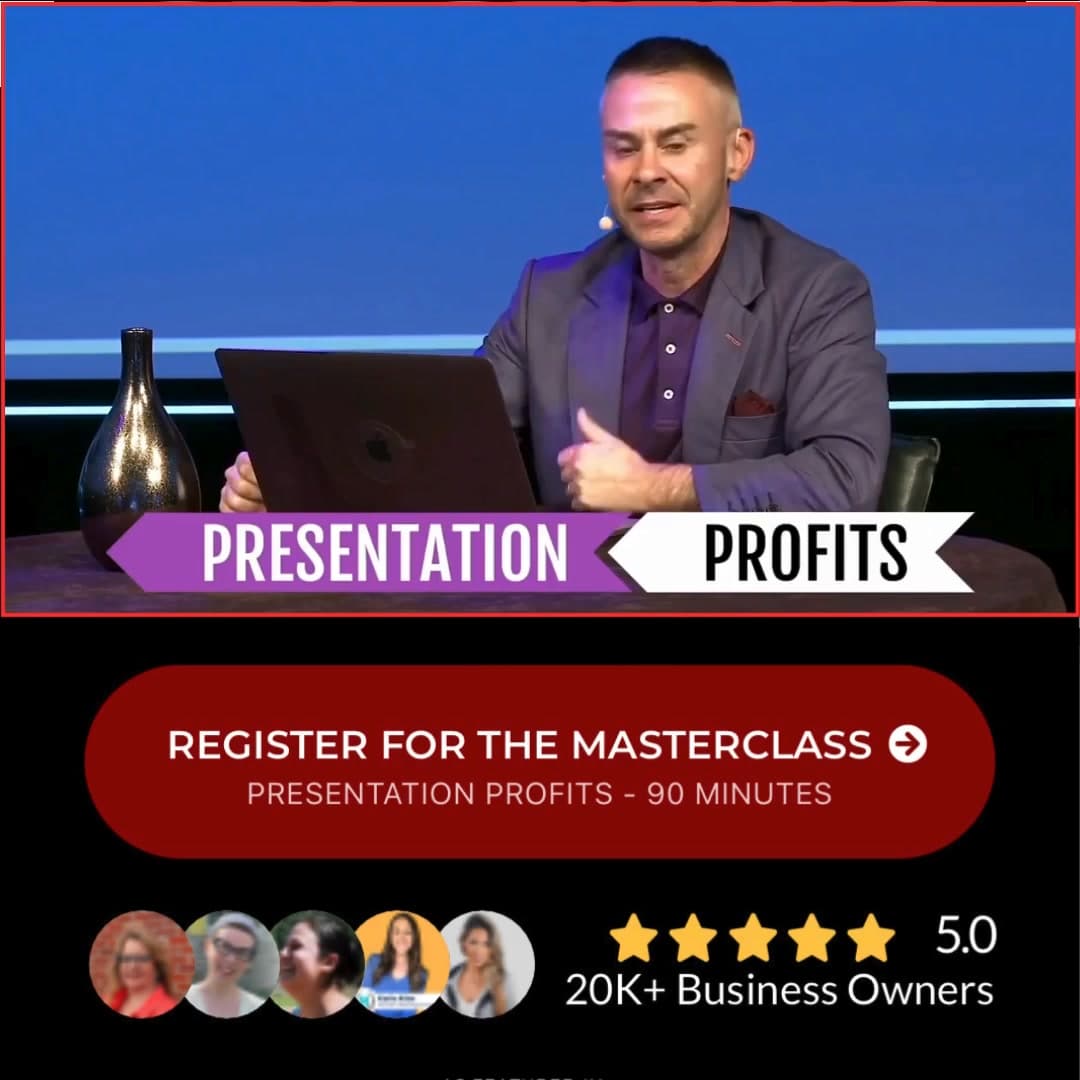 Facebook ad by Presentation Profits