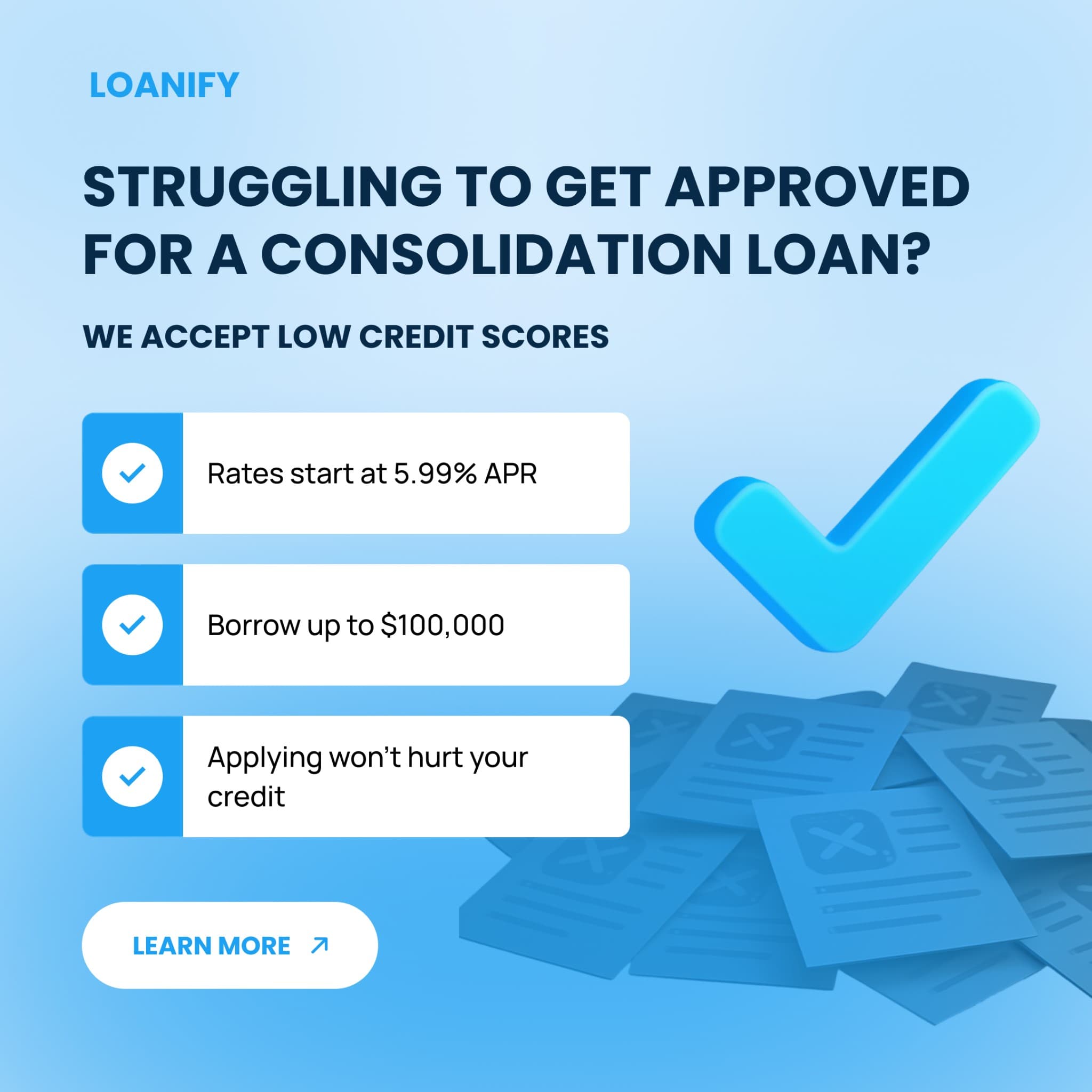 Facebook ad by Loanify