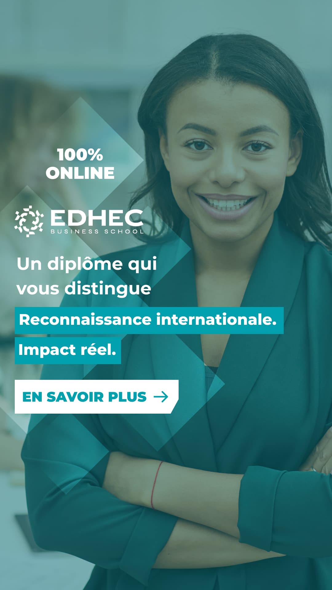 EDHEC Online ad creative, July 2026
