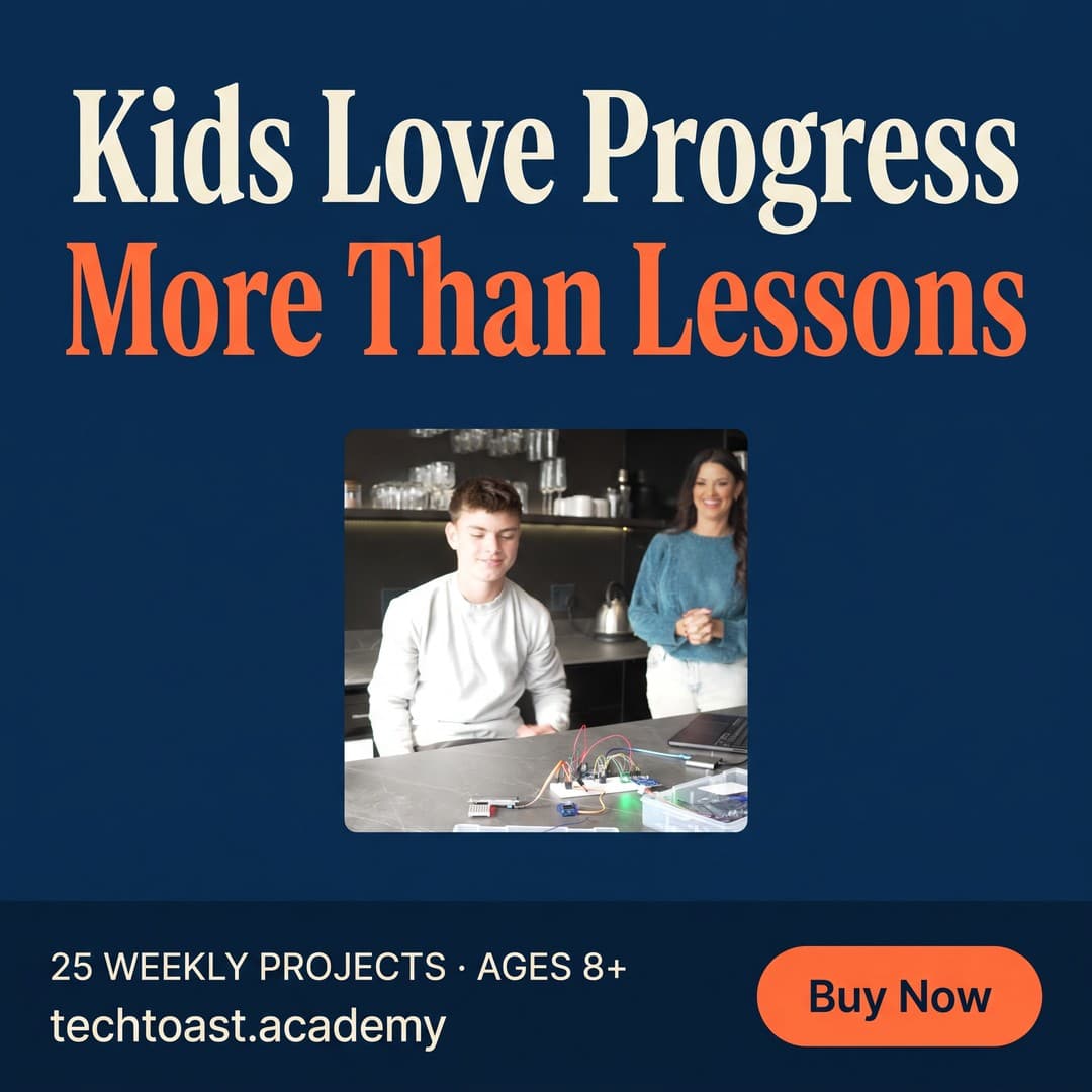 TechToast Academy ad creative, July 2026