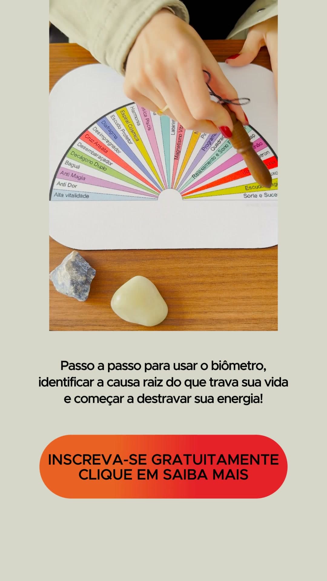 Radiestesia Terapêutica ad creative, July 2026