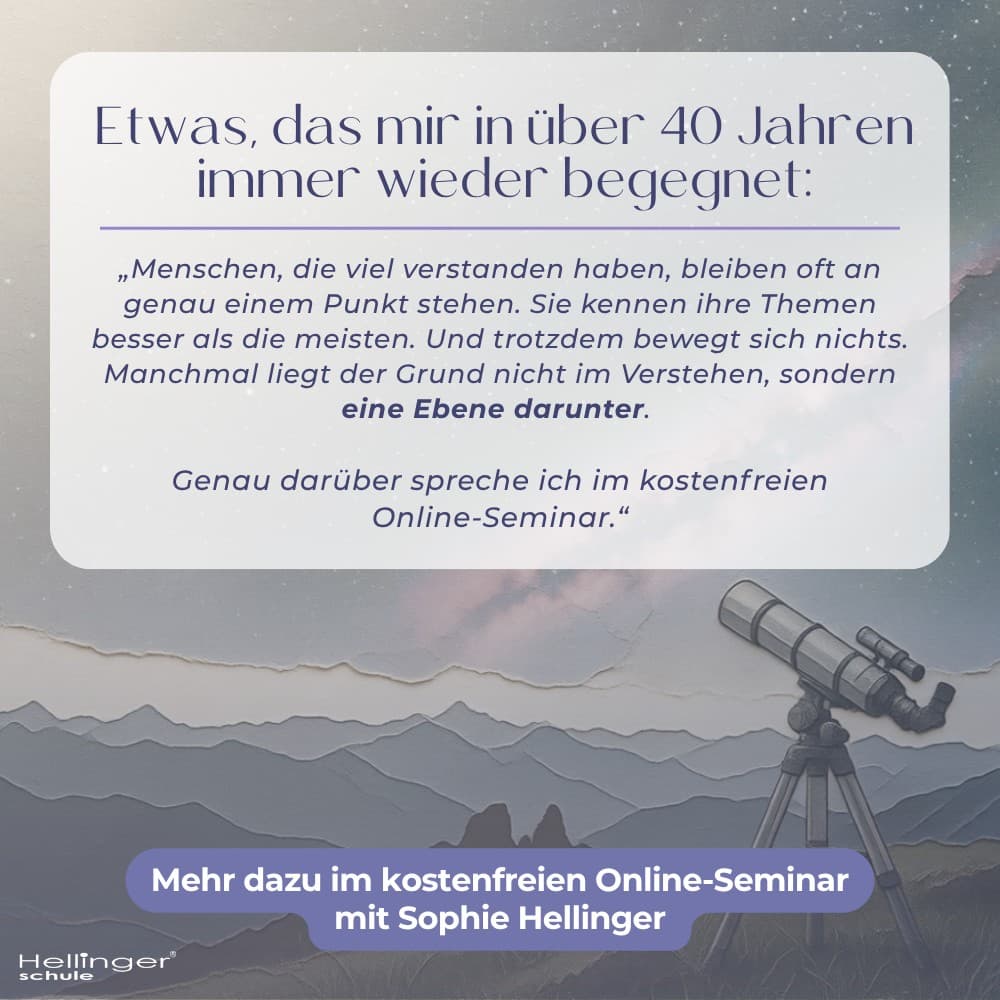 Hellingerschule / Hellinger Sciencia ad creative, July 2026