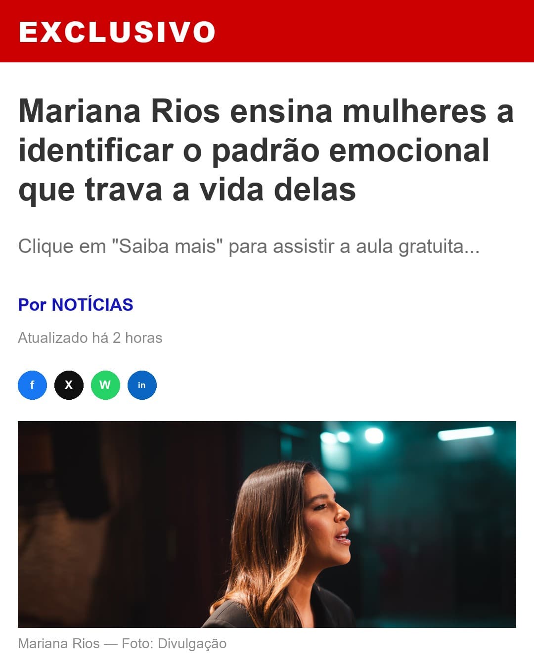 Basta Sentir ad creative, July 2026