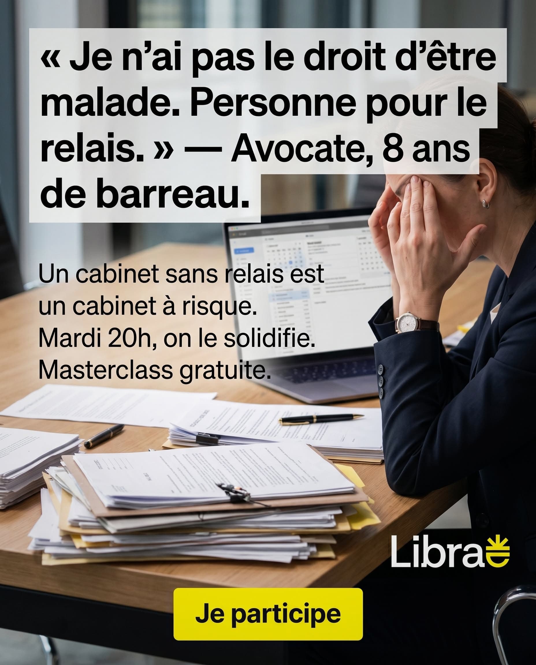 Librae - Entrepreneurs Libéraux ad creative, July 2026