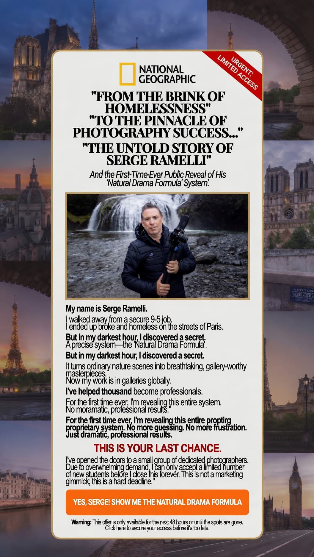 photoserge.com ad creative, July 2026